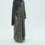 Robe abaya ouverte à imprimé cardigan Moyen-Orient Dubaï #25983