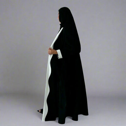 Robe Abaya ouverte style cardigan arabe de Dubaï #25220