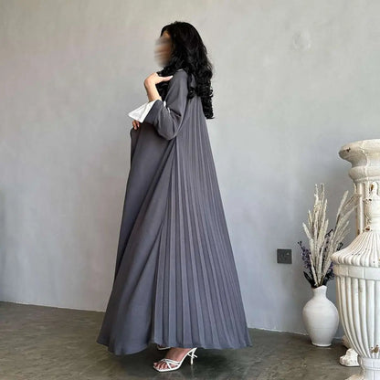 Muslim Women Fashion Cardigan Open Abaya Dress