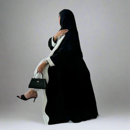 Robe Abaya ouverte style cardigan arabe de Dubaï #25220
