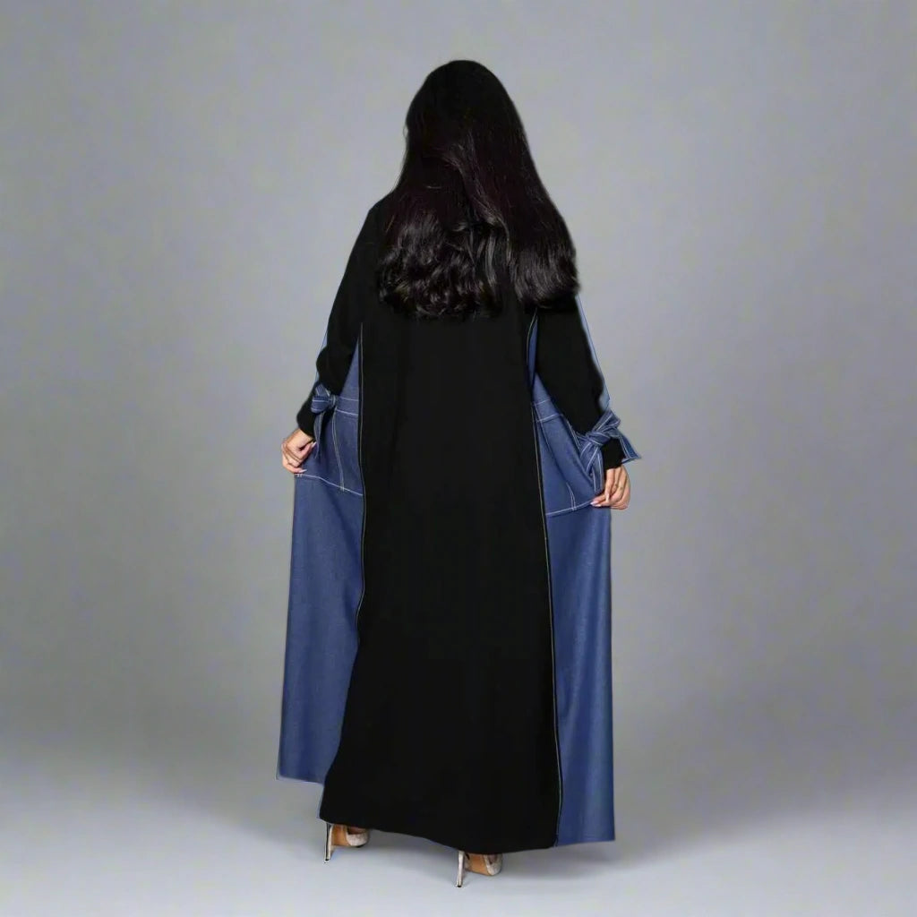 Robe Abaya ouverte en cardigan de mode modeste #24168