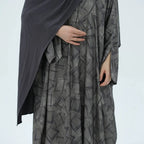 Robe abaya ouverte à imprimé cardigan Moyen-Orient Dubaï #25983