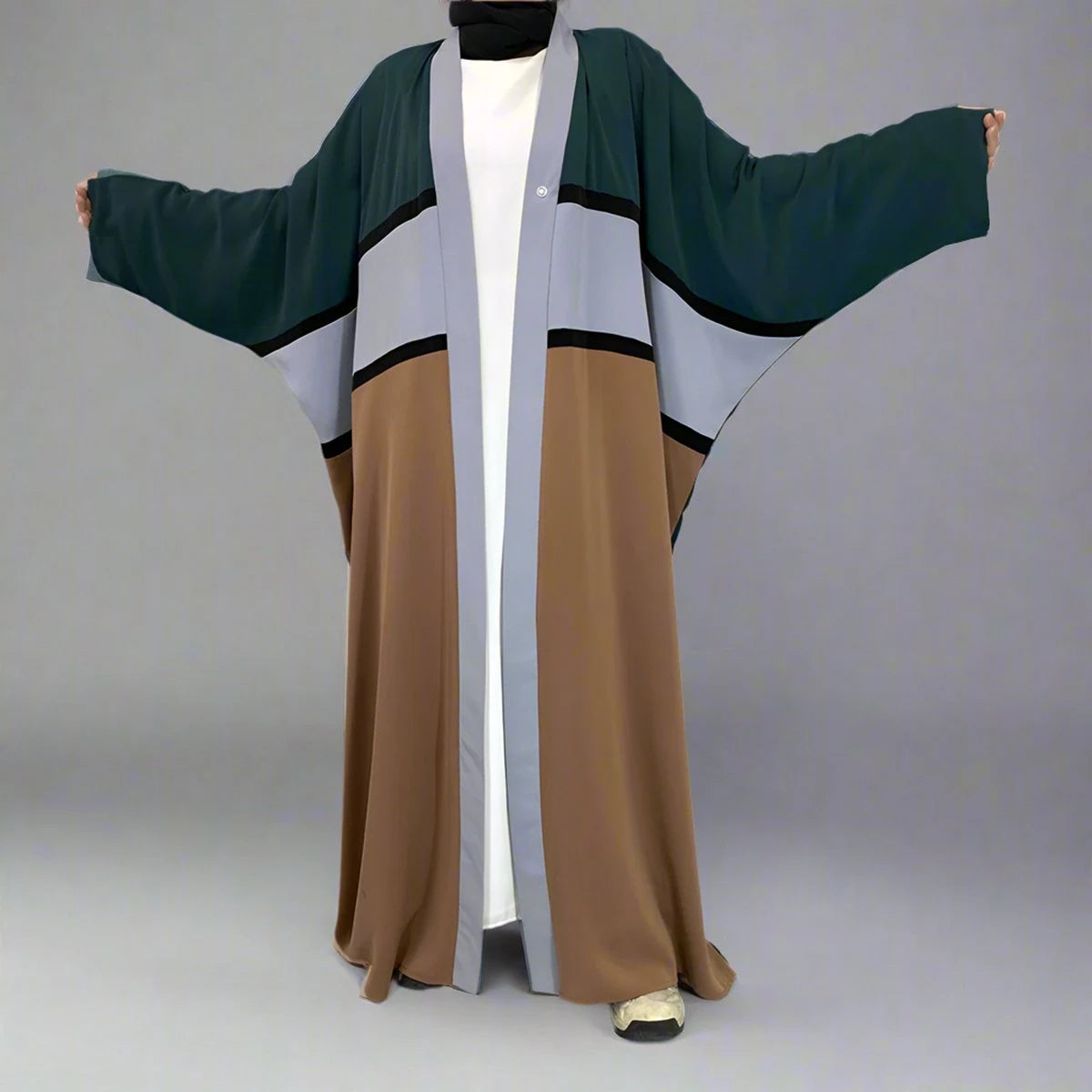 Robe Abaya ouverte Cadigan Mode Modest #251459