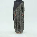 Robe abaya ouverte à imprimé cardigan Moyen-Orient Dubaï #25983