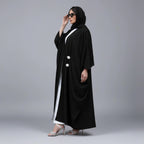Robe Abaya ouverte en cardigan pour femmes musulmanes #25077