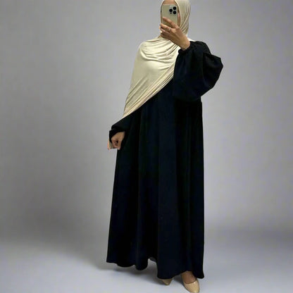 Robe Abaya en velours côtelé épais pour l'hiver et l'automne