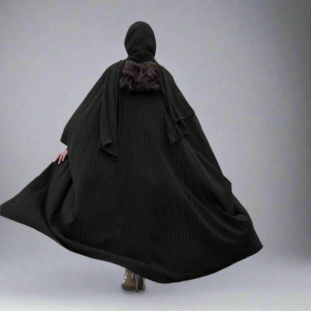 Robe Abaya ouverte en cardigan pour femmes musulmanes #25077