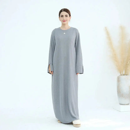 Robe Abaya épaisse en tricot pour l'hiver et l'automne