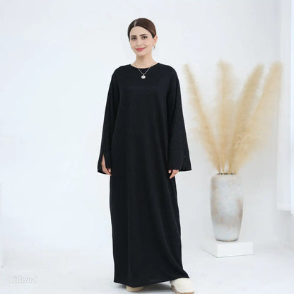 Robe Abaya épaisse en tricot pour l'hiver et l'automne