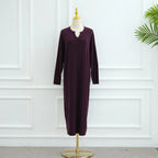 Winter Fall Heavy Thick Knitted Abaya Dress #25W011