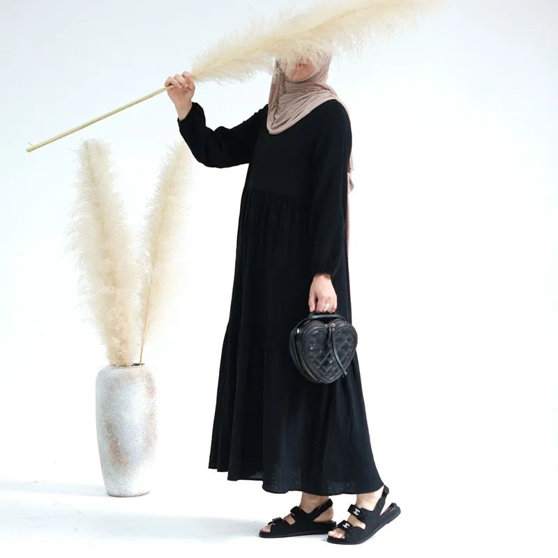 Robe Abaya d'hiver et d'automne pour femmes musulmanes