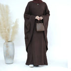 Robe Abaya Farasha à manches chauve-souris pour femmes musulmanes
