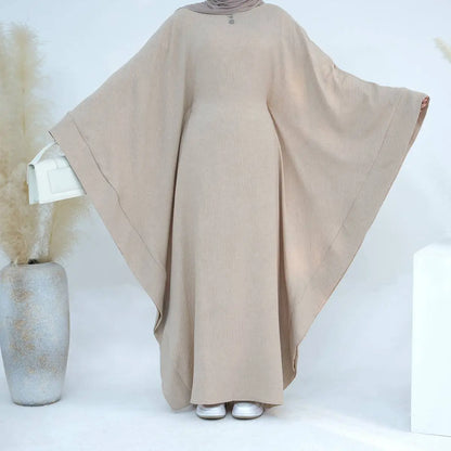 Robe Abaya Farasha à manches chauve-souris pour femmes musulmanes