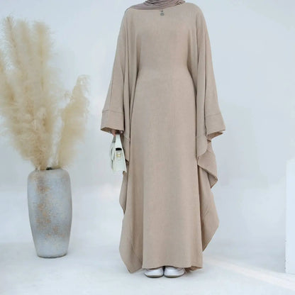 Robe Abaya Farasha à manches chauve-souris pour femmes musulmanes