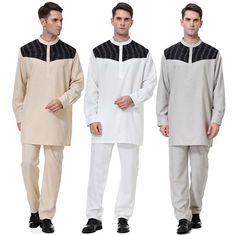 Ensemble de vêtements pour hommes arabes Butang Baju Melayu Lelaki