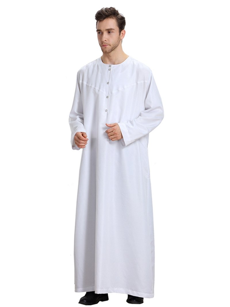 Vêtements arabes musulmans du Moyen-Orient pour hommes, Islam, Dubaï, Thobe islamique