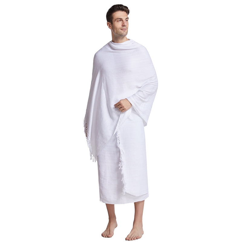 2 pièces hommes Hajj Umrah Ihram vêtements Ehram Ahram, serviettes Ihram