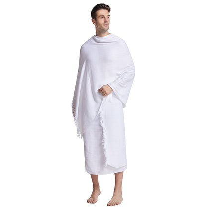 2 pièces hommes Hajj Umrah Ihram vêtements Ehram Ahram, serviettes Ihram