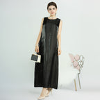Ensemble 2 pièces pour l'Aïd, robe abaya ouverte en perles, avec abaya extérieure et robe intérieure sans manches