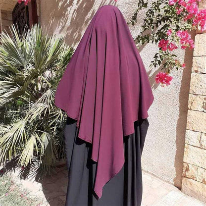 Muslim Women Long Khimar Overhead