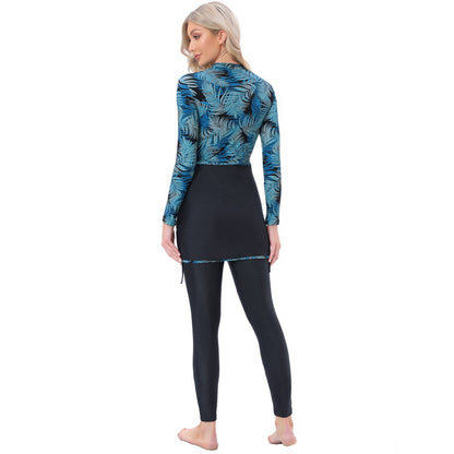 Maillot de bain 3 pièces pour femmes musulmanes, burkini, islamique