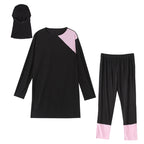 Plus Size 3XL-8XL 3 Pieces Set Arab Muslim Women Burkinis Swimwear Islamic Swimsuit