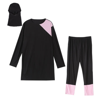 Maillot de bain 3 pièces grande taille 3XL-8XL pour femmes musulmanes arabes, burkini, islamique