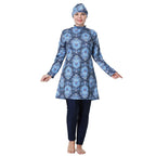 3XL-8XL Printed Halal Arab Muslim Women Swimwear Swimsuit Islamic Burkinis