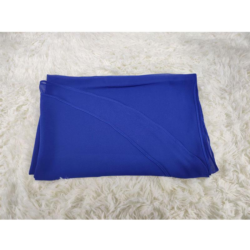 Foulard hijab en mousseline de soie pour femmes musulmanes, 18 couleurs au choix