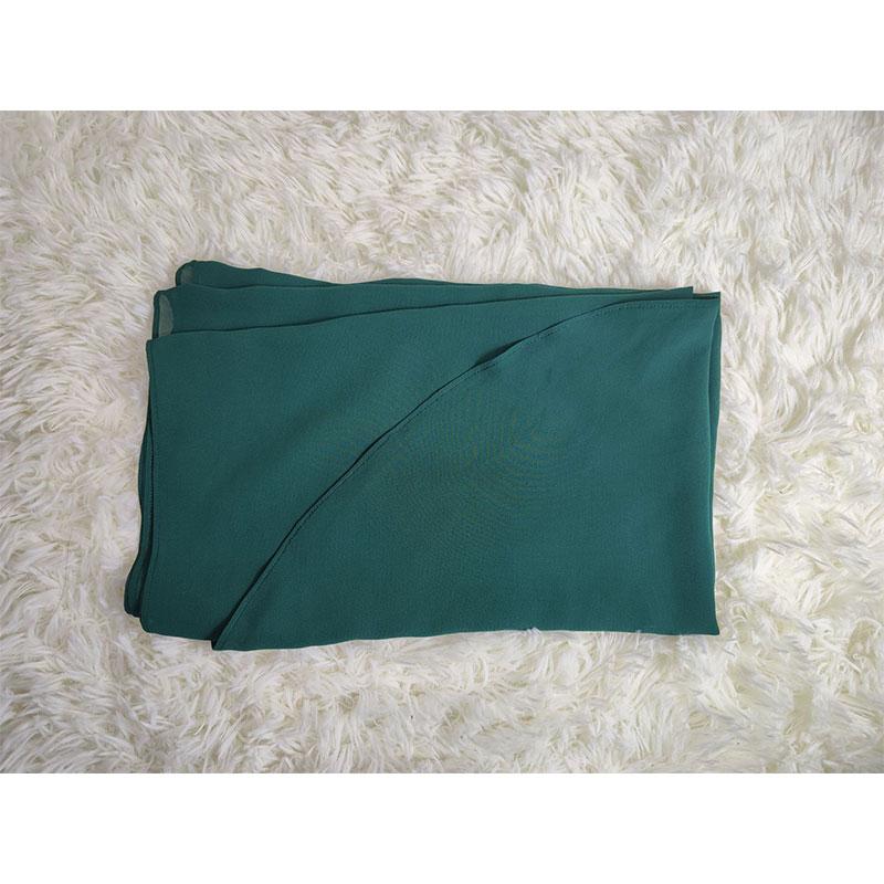 Foulard hijab en mousseline de soie pour femmes musulmanes, 18 couleurs au choix