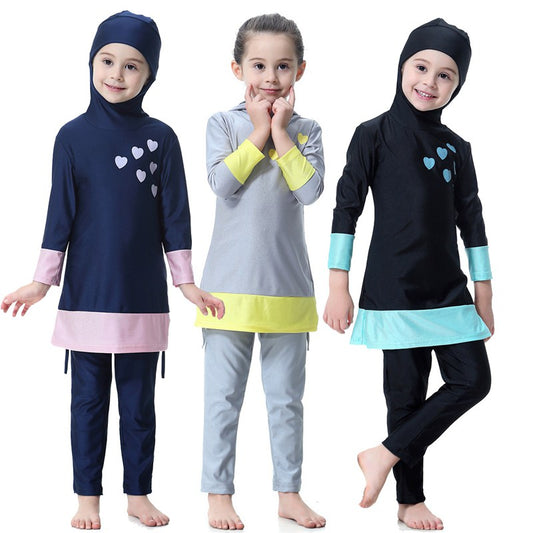 Child Burkini Muslim Girl Swimwear Swimsuit