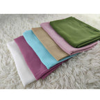Foulard hijab en mousseline de soie pour femmes musulmanes, 18 couleurs au choix
