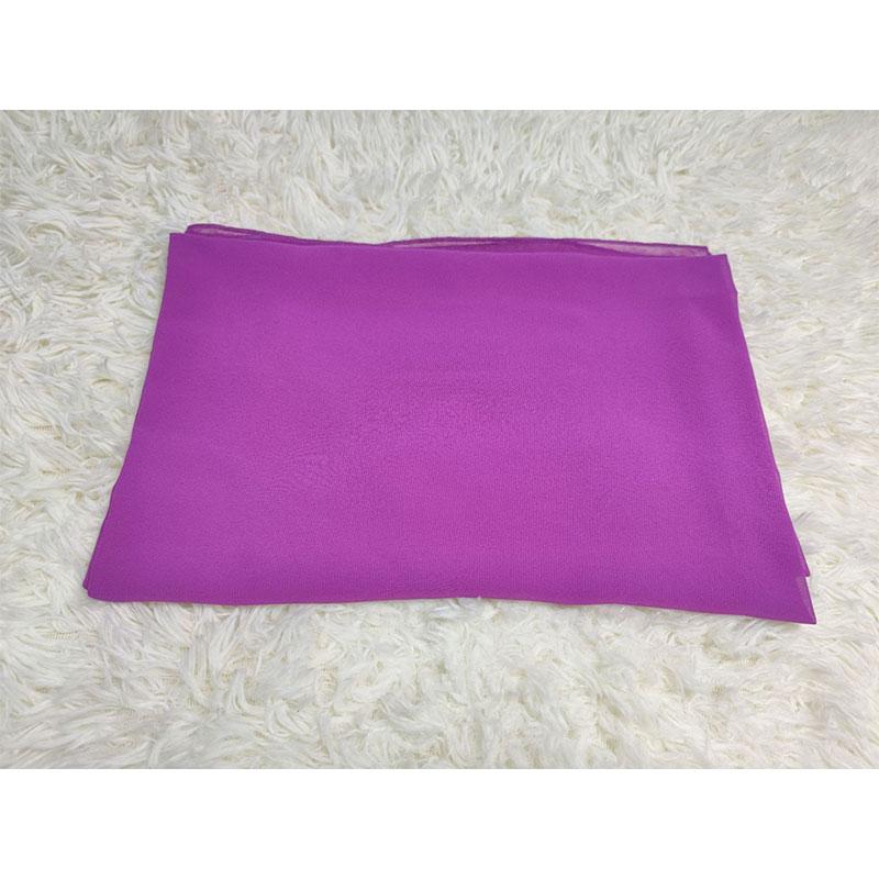 Foulard hijab en mousseline de soie pour femmes musulmanes, 18 couleurs au choix