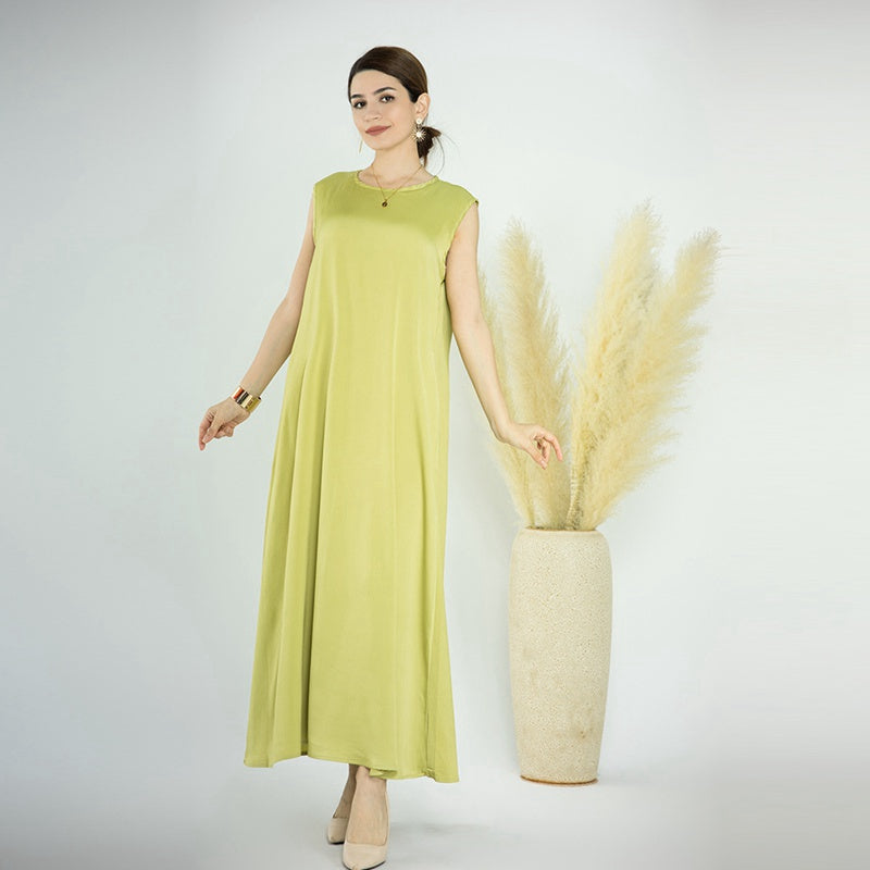 Sous-robe sans manches pour femmes musulmanes