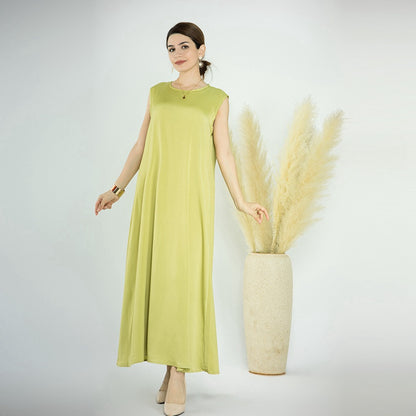 Sous-robe sans manches pour femmes musulmanes