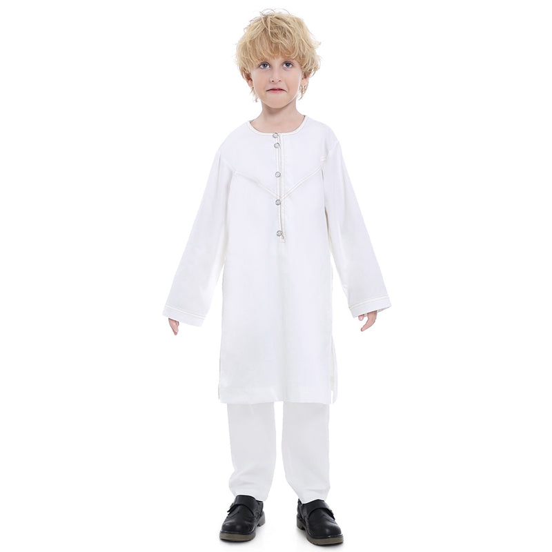 Ensemble haut et pantalon pour garçon musulman arabe