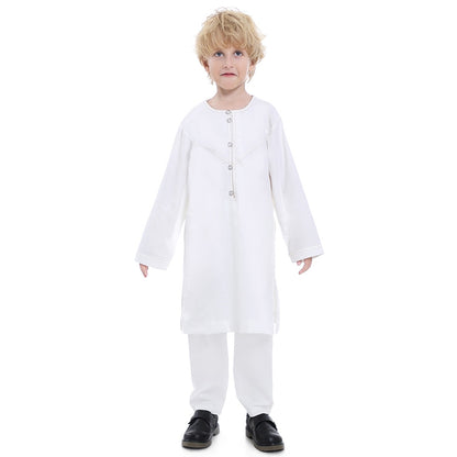 Ensemble haut et pantalon pour garçon musulman arabe