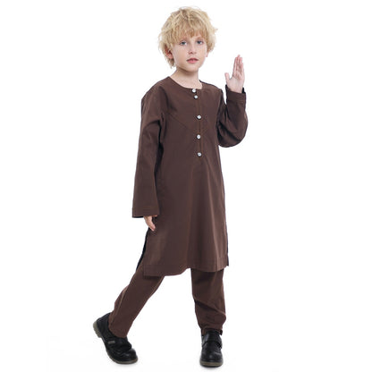 Ensemble haut et pantalon pour garçon musulman arabe
