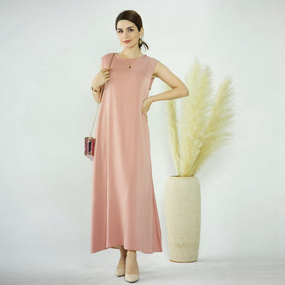 Sous-robe sans manches pour femmes musulmanes