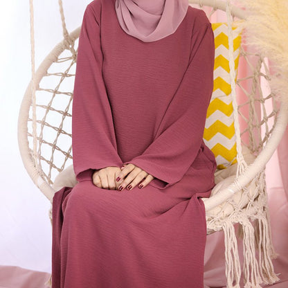 Robe Abaya pour femmes, 16 couleurs au choix, style arabe, turc, dubaï, Moyen-Orient