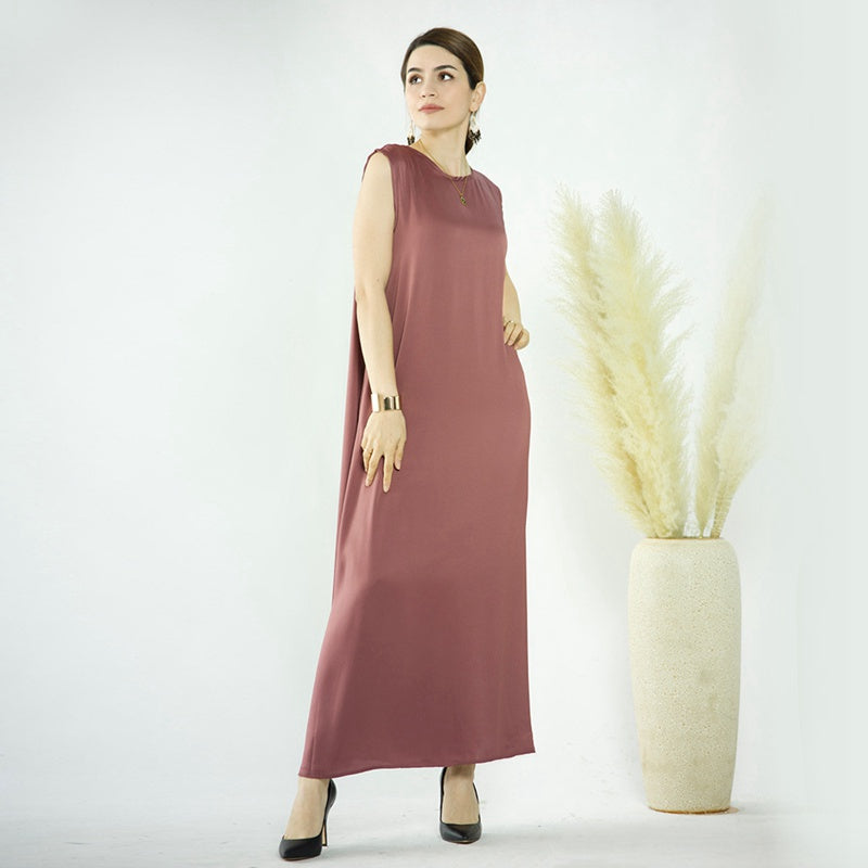 Sous-robe sans manches pour femmes musulmanes