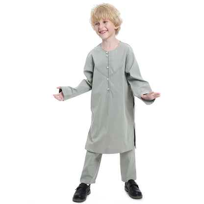 Ensemble haut et pantalon pour garçon musulman arabe