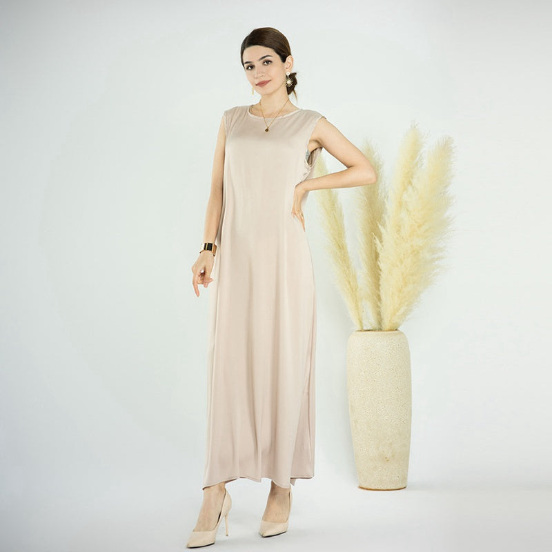 Sous-robe sans manches pour femmes musulmanes