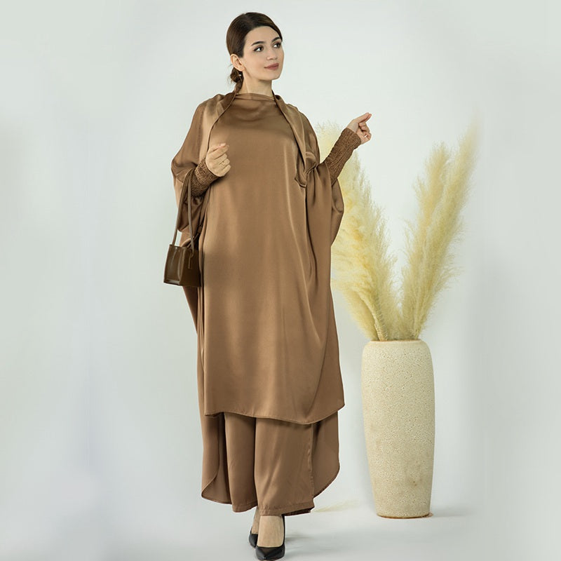 Ensemble pantalon ample Nida pour femmes musulmanes avec jilbab et robes