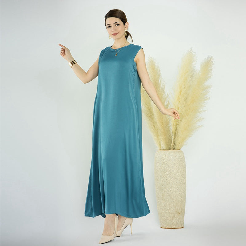 Sous-robe sans manches pour femmes musulmanes