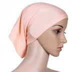 Turban en coton mercerisé pour femmes musulmanes, couvre-chefs, hijab