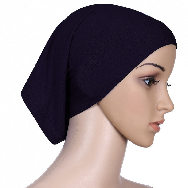 Turban en coton mercerisé pour femmes musulmanes, couvre-chefs, hijab