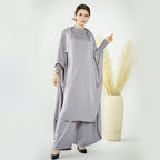 Muslim Women Nida Loose Pants Suits With Jilbab Tops Robes