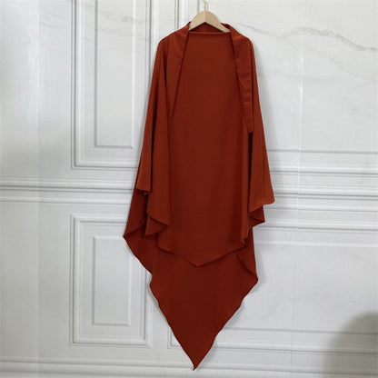 Muslim Women Chiffon Khimar Overhead Hijab