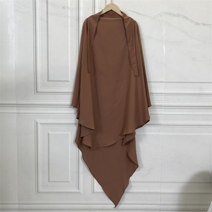 Muslim Women Chiffon Khimar Overhead Hijab